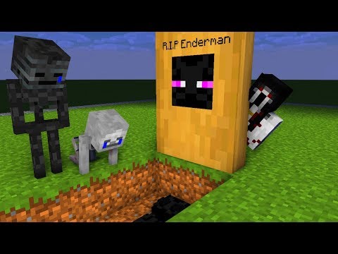 RIP ENDERMAN + SLENDRINA THE CELLAR
