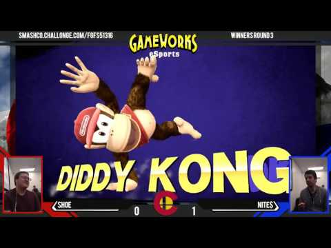 FGF - Shoe (ZSS, Yoshi) Vs. Nite$ (Diddy Kong) - WR3