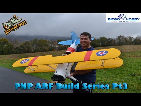 Pt3  Dancing Wings Pt17 Stearman Balsa ARF PNP Build Series, from BitgoHobby. Setting Motor Thrust