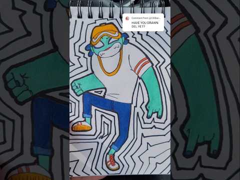 Ft. Highlighters for colour. who's next? #gorillaz #art #drawing #fanart #delthefunkyhomosapian