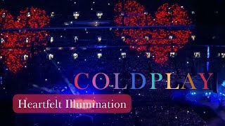 Coldplay Illuminates Tokyo: Heart-Shaped Light in 'Human Heart' Live! #coldplayconcert #coldplay