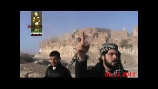 preview picture of video 'Maaret al Nouman Bombardement la citadelle  معرة النعمان قصف القلعة الاثرية'