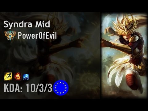Syndra Mid vs LeBlanc - PowerOfEvil - EUW Challenger Path 6.4