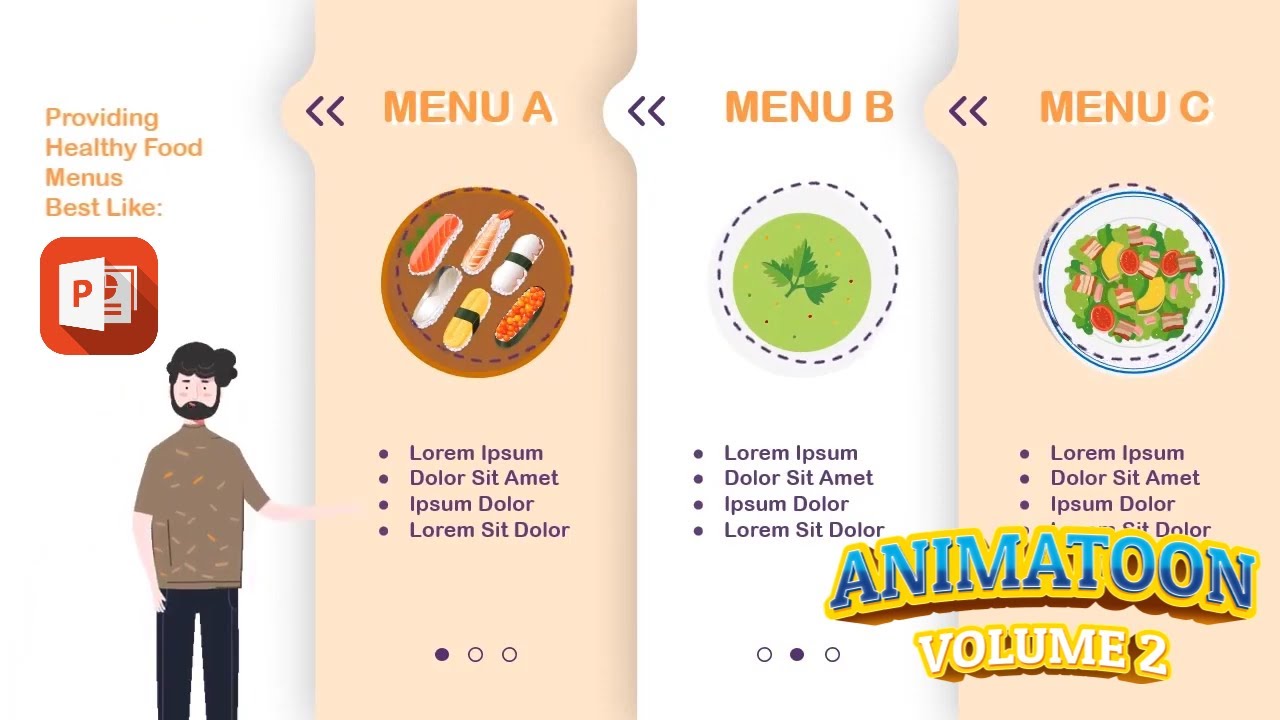 Healthy Food Catering Promo - PowerPoint Animation Video Templates