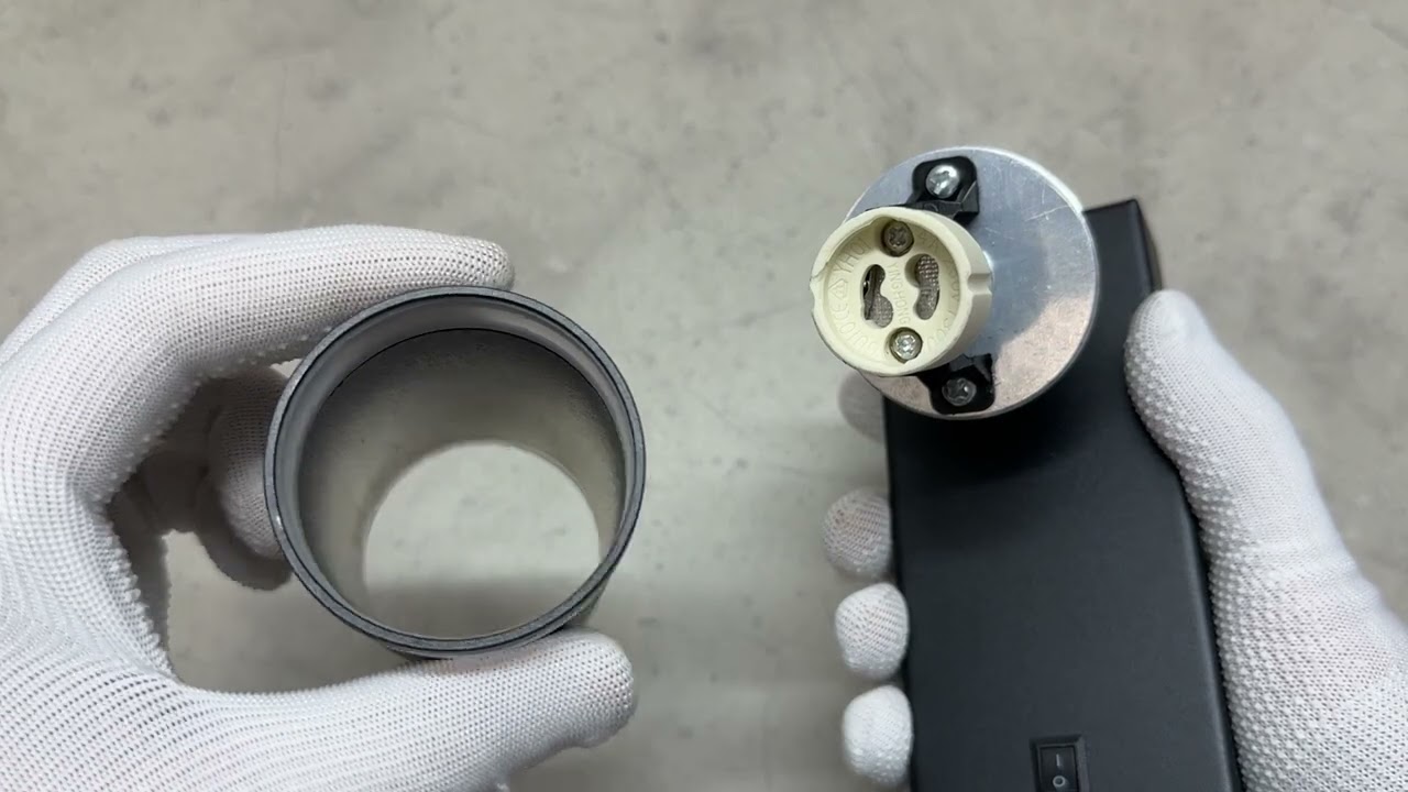 Светильник под лампу SPF05E GU10 настенный с черной кнопкой (VL-SPF05E-B)