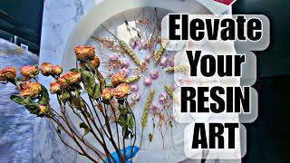 SET REAL FLOWERS IN EPOXY RESIN TABLE | Resin Art Tutorial