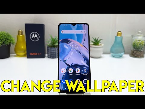 How to change wallpaper in Motorola Moto E22
