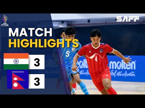 India vs Nepal Futsal Highlights | 3–3 Draw | SAFF Futsal Championship