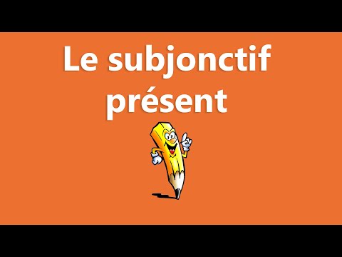 The subjunctive present tense - Learn French (Le subjonctif présent) - Verbs Conjugation.