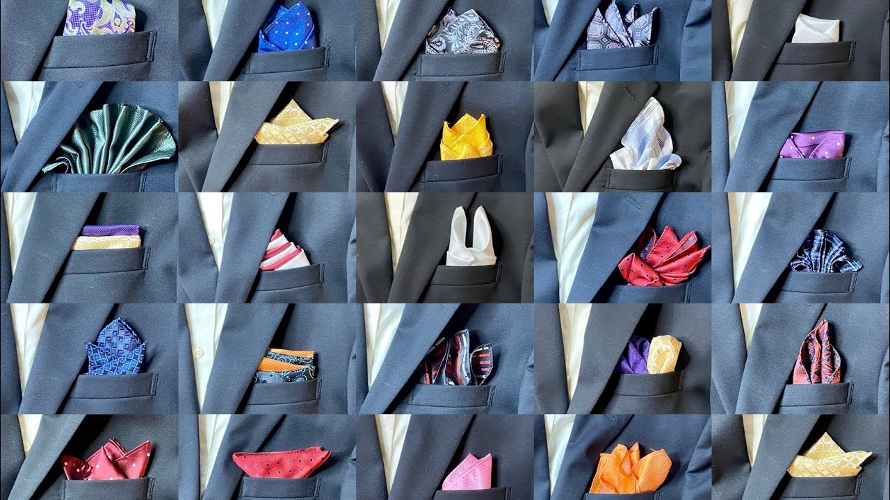 25 More Pocket Square Folds