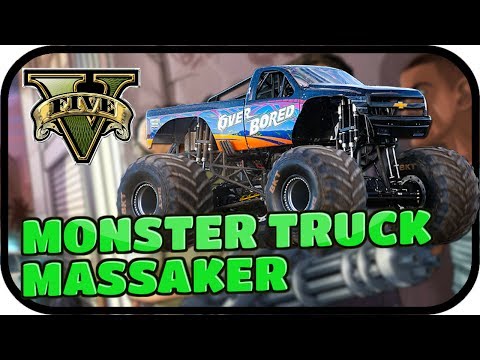 MONSTER TRUCK MASSAKER - GTA V ONLINE STUNT RENNEN ★Let's Play Grand Theft Auto