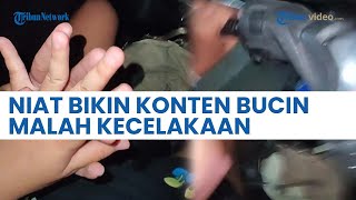 Apes! Niat Mau Bikin Konten Bucin di TikTok, Pasangan Ini Malah Kecelakaan saat Naik Motor