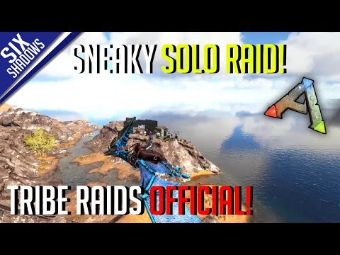 SNEAKY SOLO RAID! | Tribe Raids Official PvP - Ark: Survival Evolved