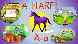 A Harfi videosu (3 Harf - Alfabe - Dik temel harfl