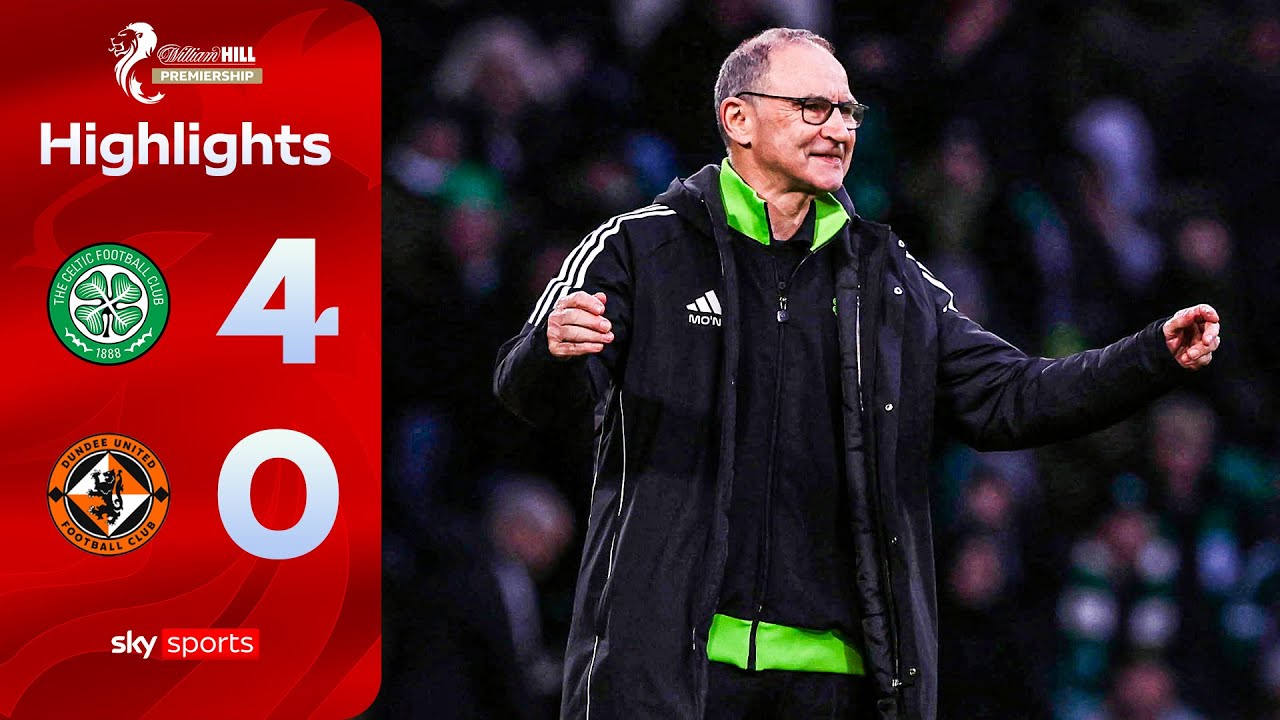 The PERFECT return for Martin O'Neill! 🍀 | Celtic 4-0 Dundee United | SPFL Highlights