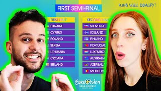 WHO WILL QUALIFY IN SEMI-FINAL 1 OF EUROVISION 2024? OUR PREDICTIONS SO FAR WITH @OnurUzOZ