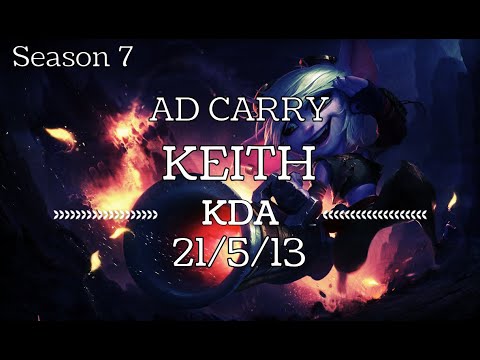 KEITH - Tristana vs Caitlyn - NA - Gameplay Highlight 7.21