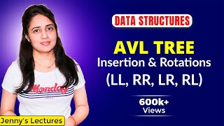 5.13 AVL Tree - Insertion, Rotations(LL, RR, LR, RL) with Example | Data Structure Tutorials