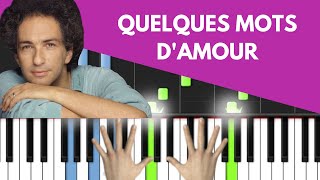 Tuto piano : Quelques mots d'amour (Michel Berger)