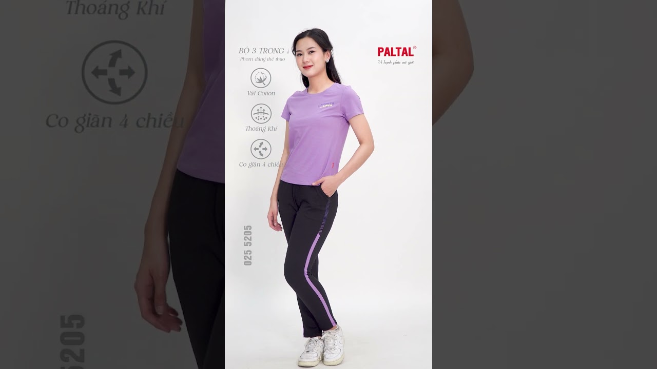 Set đồ bộ nữ kiểu quần dài tay ngắn chất cotton melan mát 193p 3393