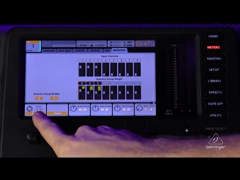 Using Auto-Mix with X32 Consoles