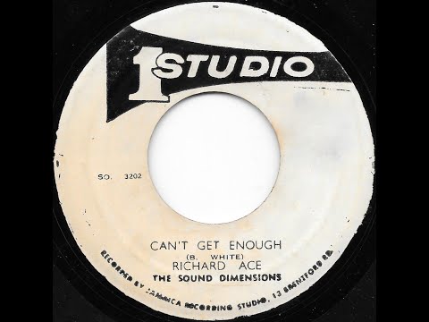 RICHARD ACE & SOUND DIMENSION ♦ Can't Get Enough / Crafty (Version) {STUDIO ONE 7"}