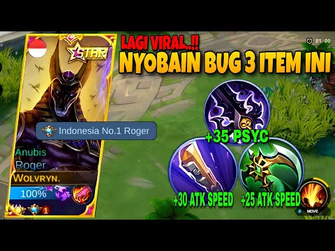 NYOBAIN BUG 3 ITEM ROGER! SAKIT BANGET DAMAGENYA‼️BUILD ROGER TERSAKIT 2022 | BEST BUILD ROGER- MLBB