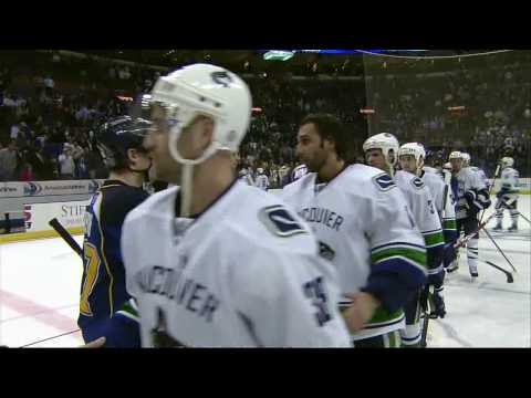 Vancouver Canucks Sweep the St. Louis Blues in 4 Games of the 08/09 Playoffs - HD