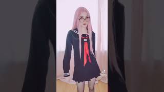 she is cute schoolgirl cosplay #short #tiktok #cosplay