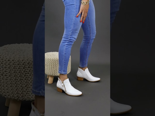Bota Dina Mirtz Branca Vivo | Melania Benett