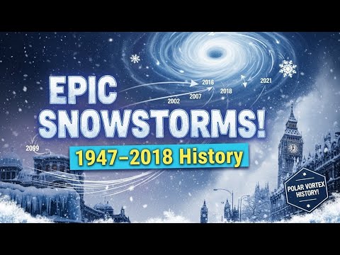 Epic UK Snowstorms: Polar Vortex History (1947-2018) ❄️