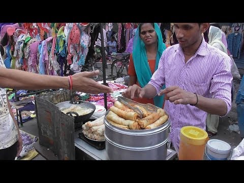 Veg Fry Momo & Murmura Chaat | Street Food Delhi Sadar Bazaar | Street Food Loves You Video