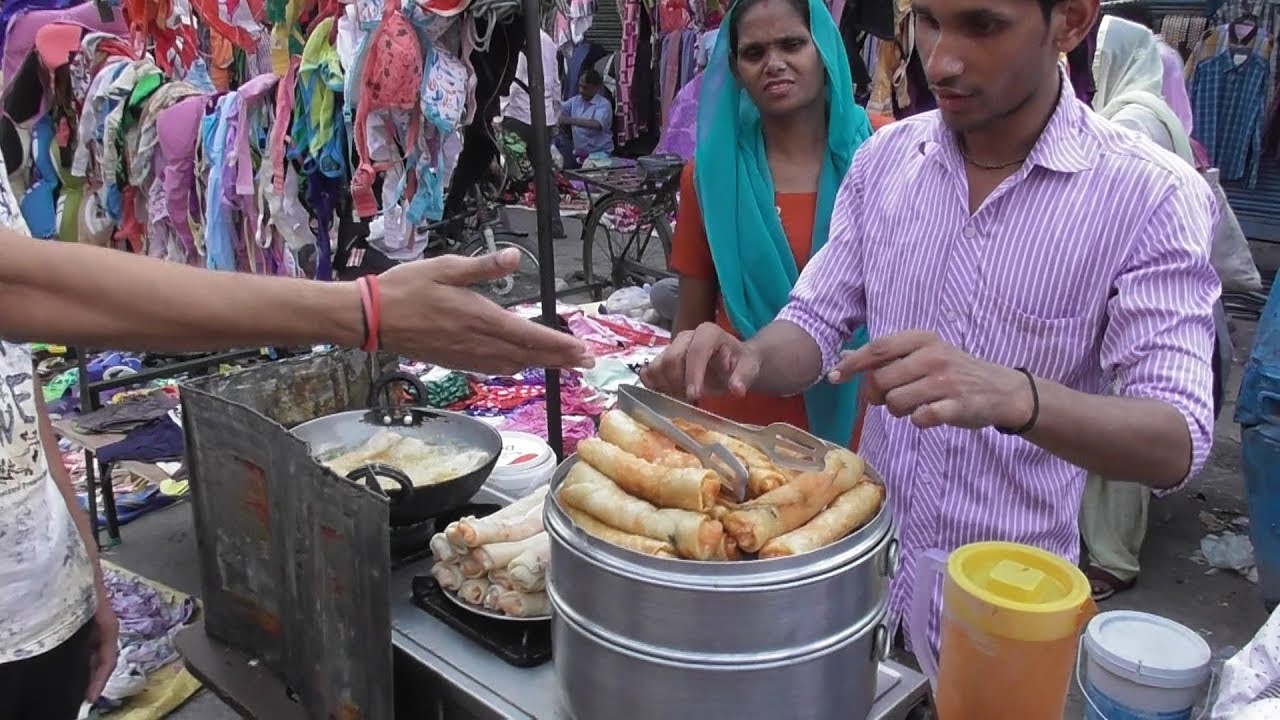 Veg Fry Momo & Murmura Chaat | Street Food Delhi Sadar Bazaar | Street Food Loves You
