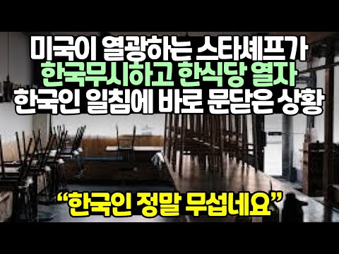 "한국인 정말 무섭네요"