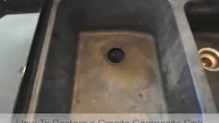 Composite Granite Sinks: Clean, Refresh Color, Remove Haze
