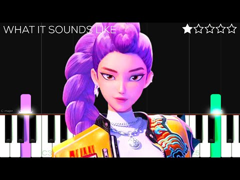 HUNTR/X - What It Sounds Like (KPop Demon Hunters OST) | EASY Piano Tutorial