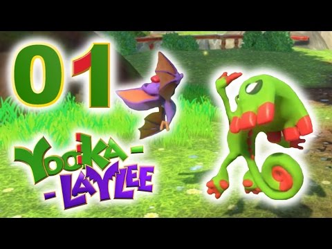 Yooka Laylee Lets Play (ger, deutsch, german) - 01 High-Five zum Abenteuerstart (PS4, 1080p)