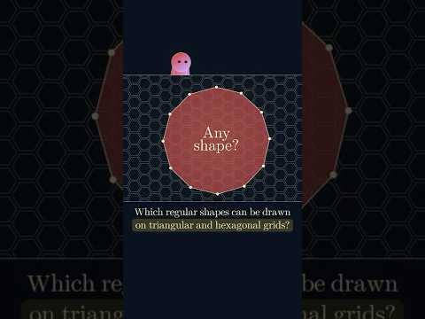 Which Regular Shapes can you draw on Hexagonal and Trianglular Grids? #geometricshapes #mathematics