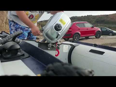 3.5 RIB INFLATABLE BOAT TRAILER HONDA 2.3 OUTBOARD - Image 2