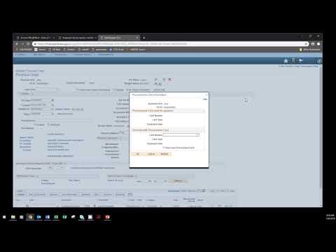 Linking a P-card to a PO