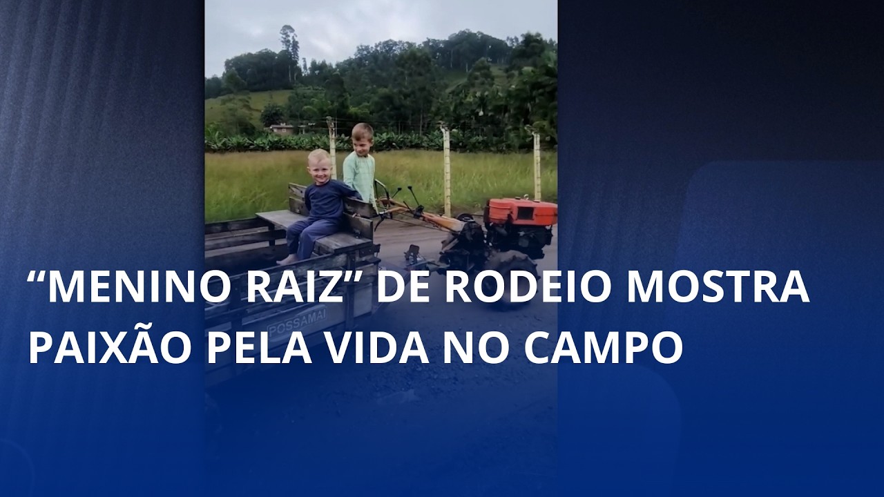 “Menino raiz” mostra paixão pela vida no campo