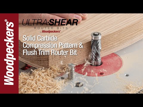 Ultra-Shear 3/4" Solid Carbide Compression Pattern and  Flush Trim Bit
