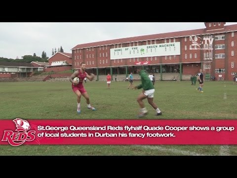 Quade Cooper fancy footwork in Durban