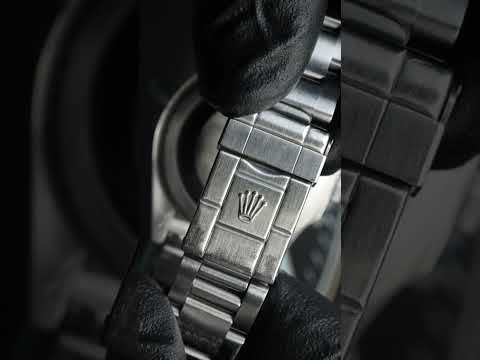 Rolex 16570 black dial bezel engraved with 3186 movement #watch #rolex #luxury #explorerii #shorts