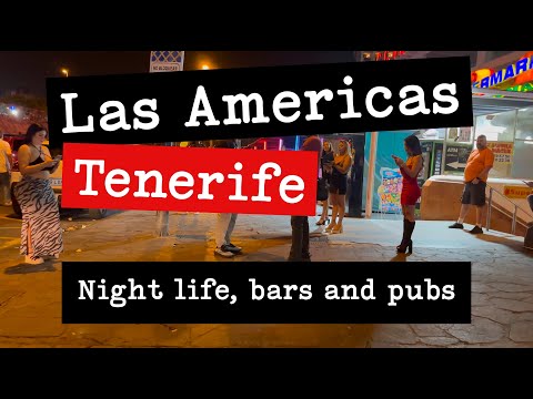 Las Américas Nightlife 🎶 | Bars, Live Music & Night Vibes in Tenerife 4K