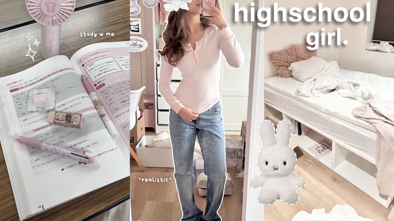 highschool diaries ep.1 | grwm + come w me to school (school girl aesthetic ✧˖°)