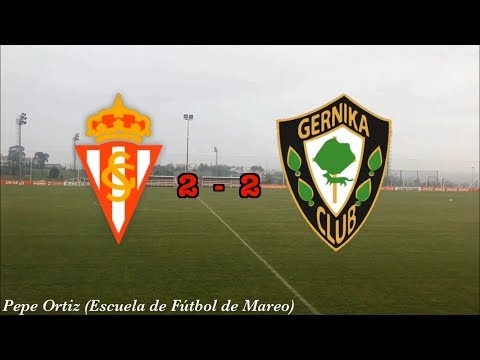 Real Sporting de Gijón ''B 2, S.D. Gernika 2. Resumen.