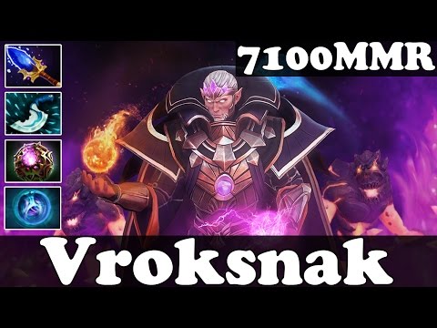 Dota 2 - Vroksnak 7100 MMR Plays Invoker - 2 Games - Ranked Match Gameplay