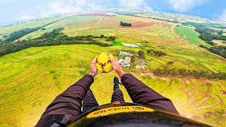 SOLTEI UMA BOLA PREMIADA DO PARAMOTOR VALENDO UM PORSCHE