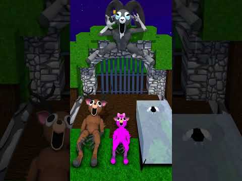 Help DEER and BAT Choose FIRE or ICE RUN Challenge - 99 Nights in The Forest - Roblox Animation